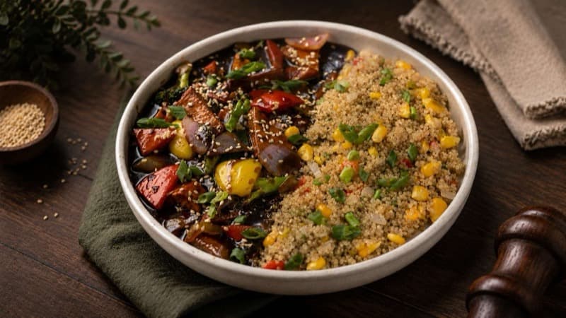 Oriental Curry Quinoa Bowl