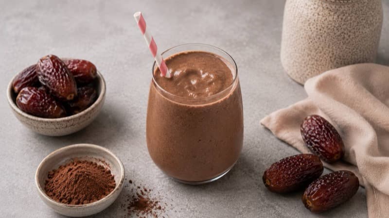 Chocolate Banana Dates Delight Smoothie