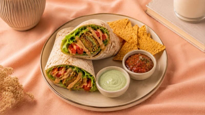 Crunchy Falafel Wrap