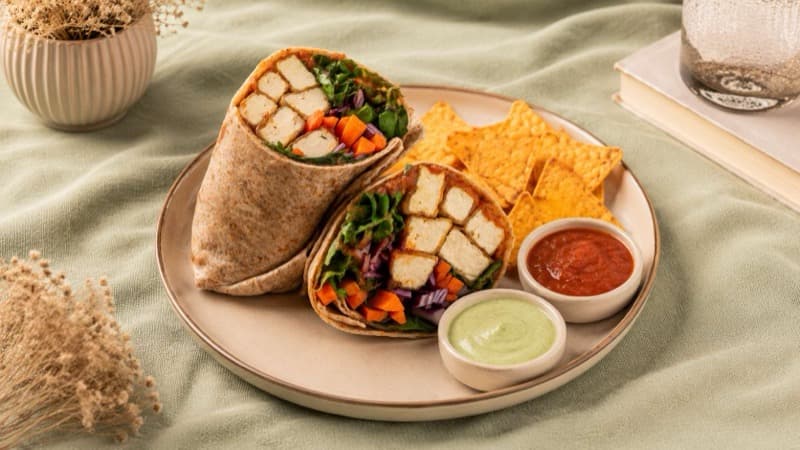 Exotic Veggies Tofu Wrap