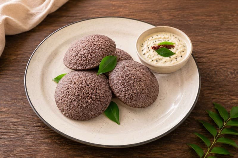 Fluffy Ragi Idli